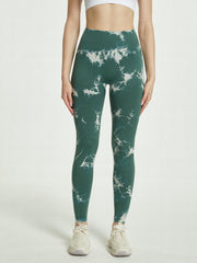 Tie Dye High Waist Sports Leggings Yoga Running Pants