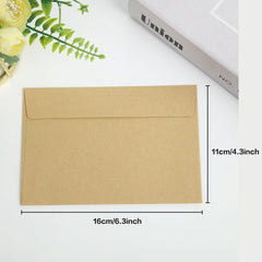 50pcs C6 Self-sealing Envelope for School Office Home