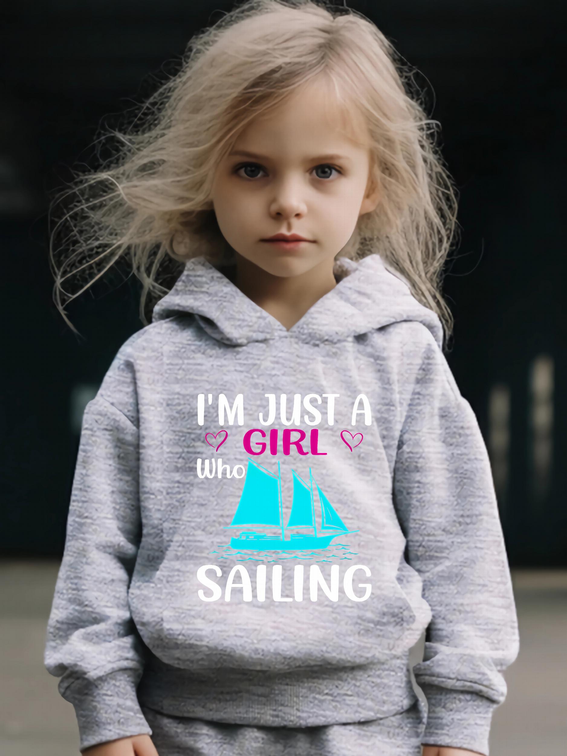 Girl Sailing Pattern 2pcs Activewear Sets for Sports Running