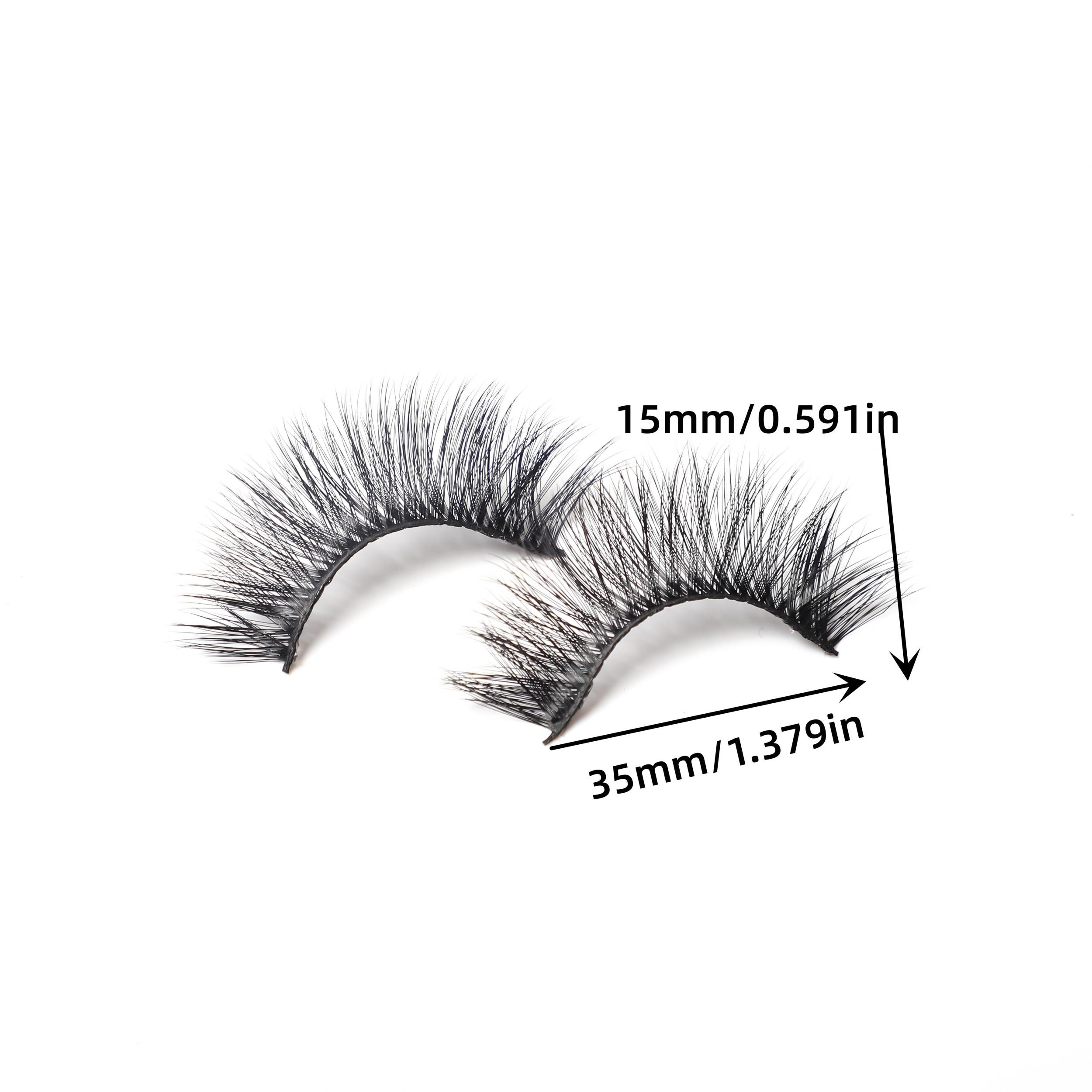 5 Pairs 3D Curling Realistic Slender Thick Enlarged False Eyelashes