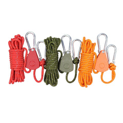 Outdoor Camping Canopy Wind Rope With Pulley Reflective Tent Rope
