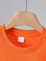 Boys 2-Piece Hoodie & Shorts Set Round Neck Top Casual Kids Clothes