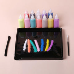 Sand Painting Toy DIY Handcraft Set Colorful Sand Painting Tool