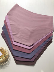 6pcs Seamless Solid Briefs Comfy Breathable Mid Rise Intimates Panties