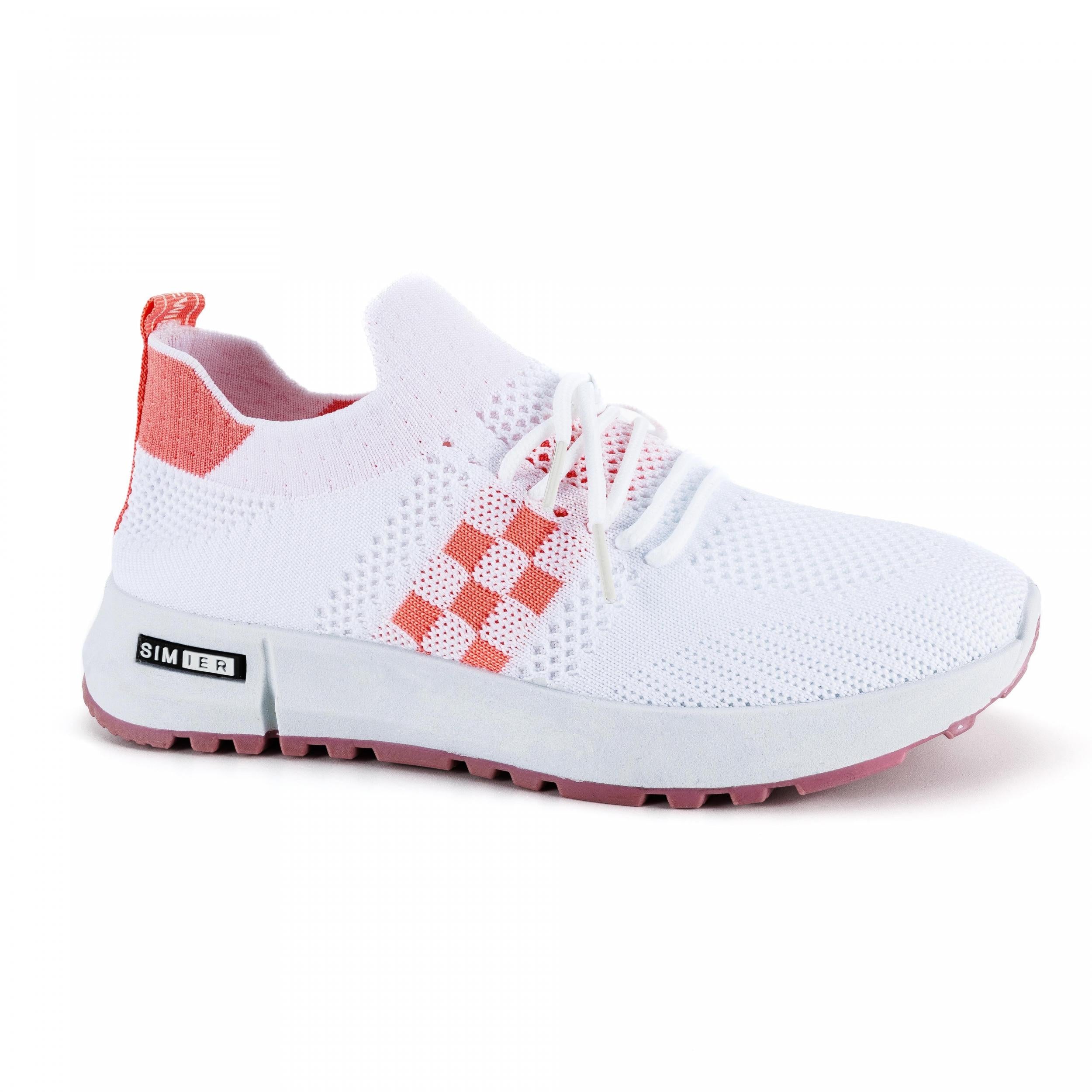 Women's Mesh Platform Sneakers Plaid Lace Up Outdoor Shoes