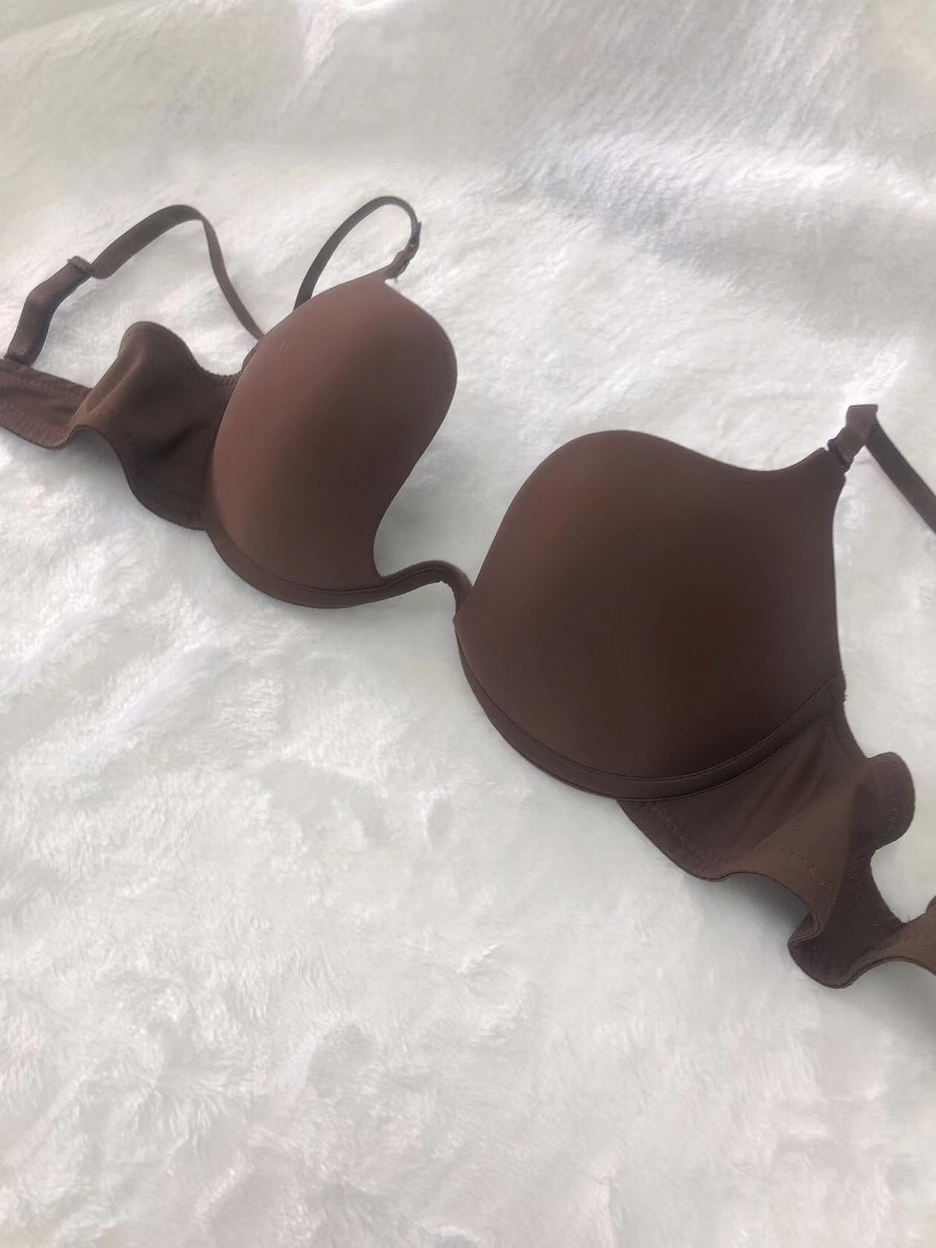 Solid T Shirt Bra Comfy Push Up Bra Women's Lingerie