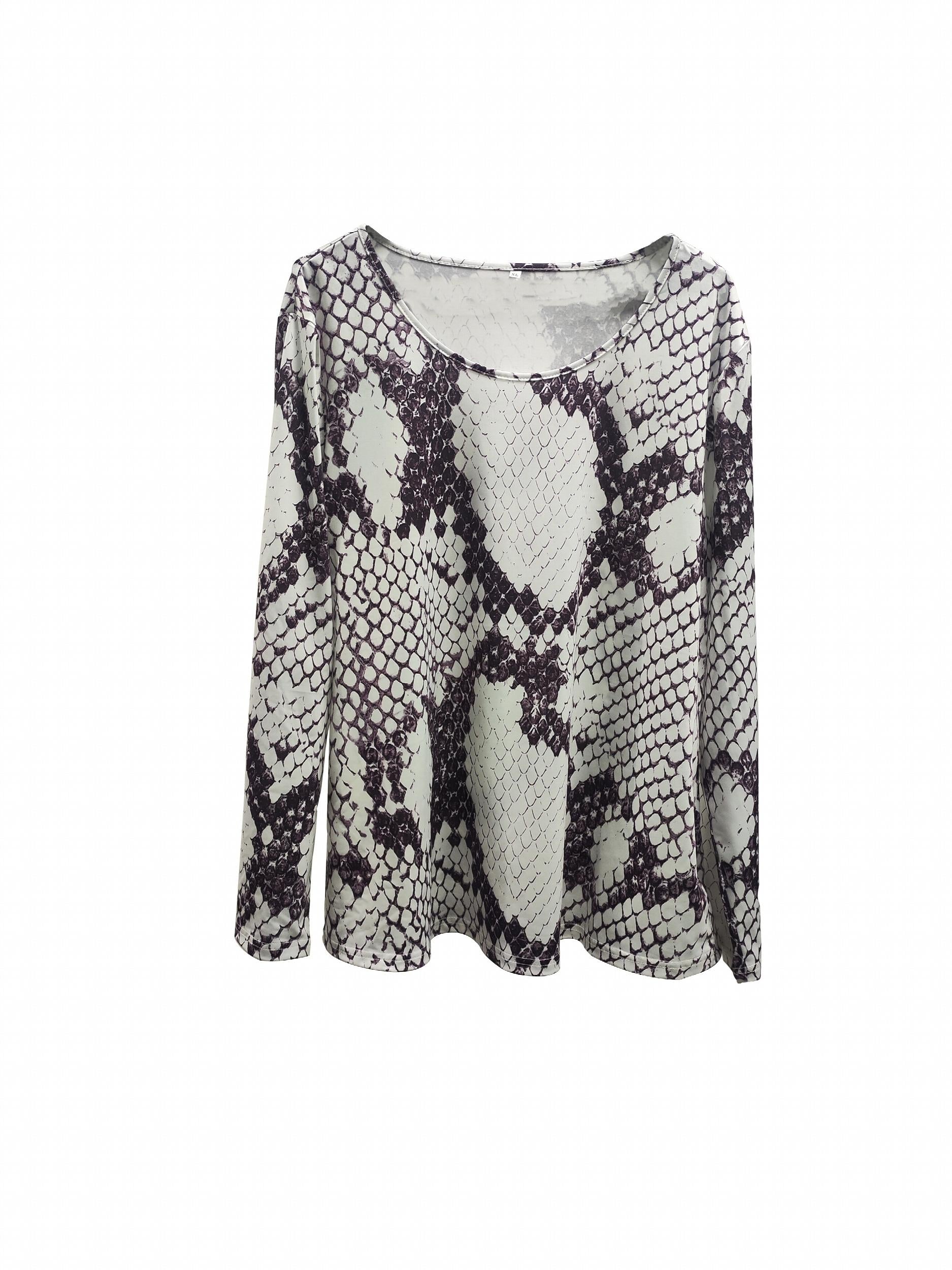 Animal Print Top & Drawstring Shorts 2 Piece Set