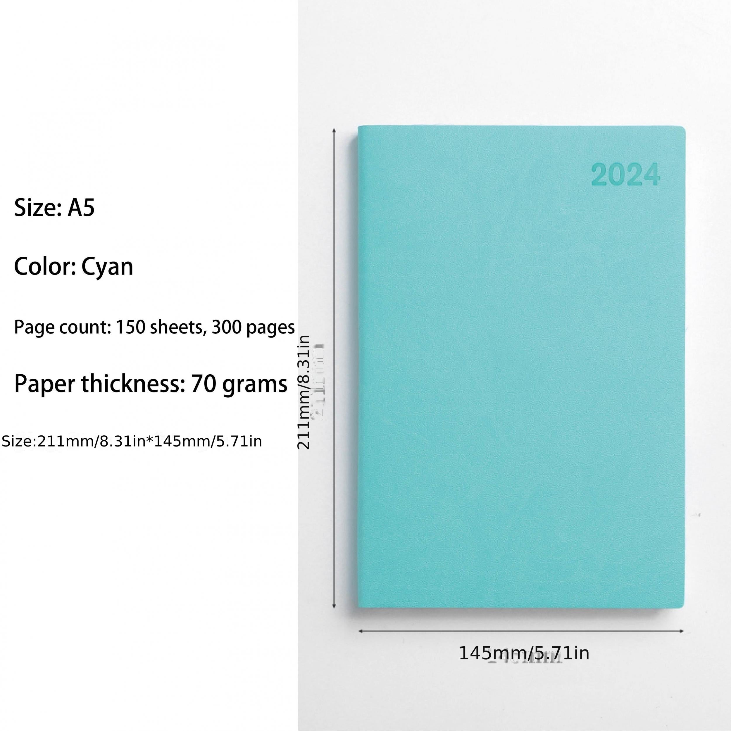 A5 12 Months Daily Plan Notes Handbook