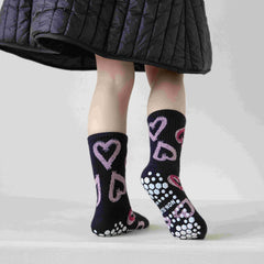 5 Pairs Kids' Floor Socks, Non-Slip & Warm for Autumn/Winter