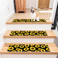 Sunflower Print Non-slip Mat for Home Decoration and Entryway