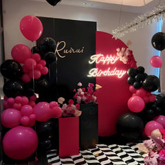 Rose Red Balloon Arch Kit 104PCS for Birthday Wedding Baby Shower