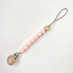 Wooden Octagonal Pacifier Chain Pacifier Holder Baby Gift