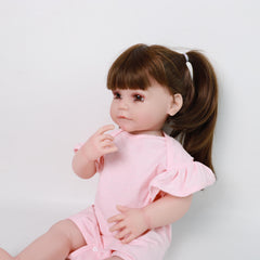 55 Cm Lifelike Reborn Dolls Toddler Girl Silicone Baby Doll Realistic Newborn
