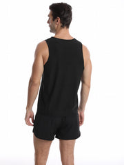 Men's Sauna Vest Workout Sweat Tank Top Waist Trainer Compression Vest