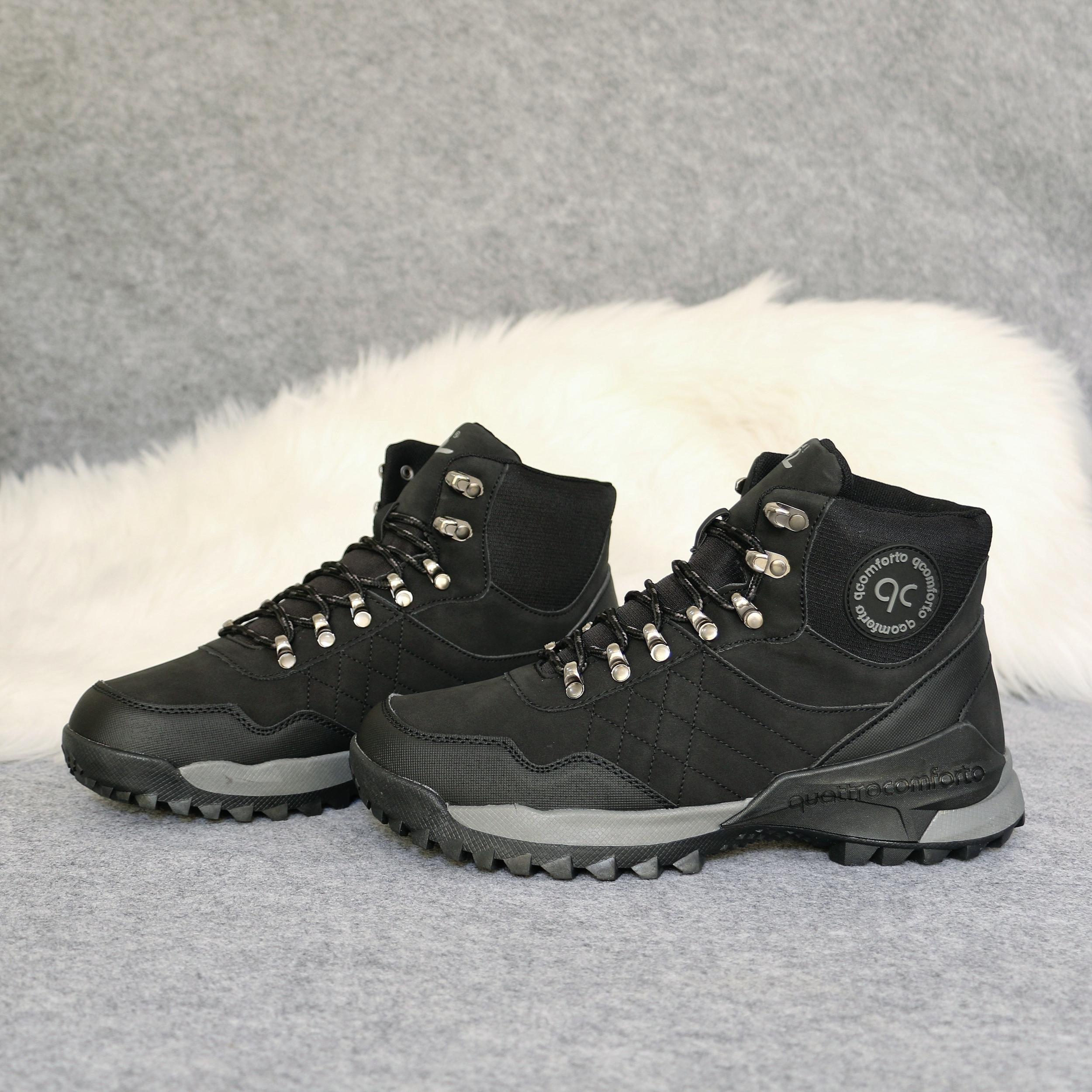 Men's Hiking Boots Non Slip Lace Up Sneakers for Winter & Autumn
