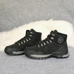 Men's Hiking Boots Non Slip Lace Up Sneakers for Winter & Autumn