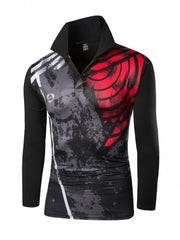 Men's Turndown Collar Quick-dry Long Sleeve Shirt