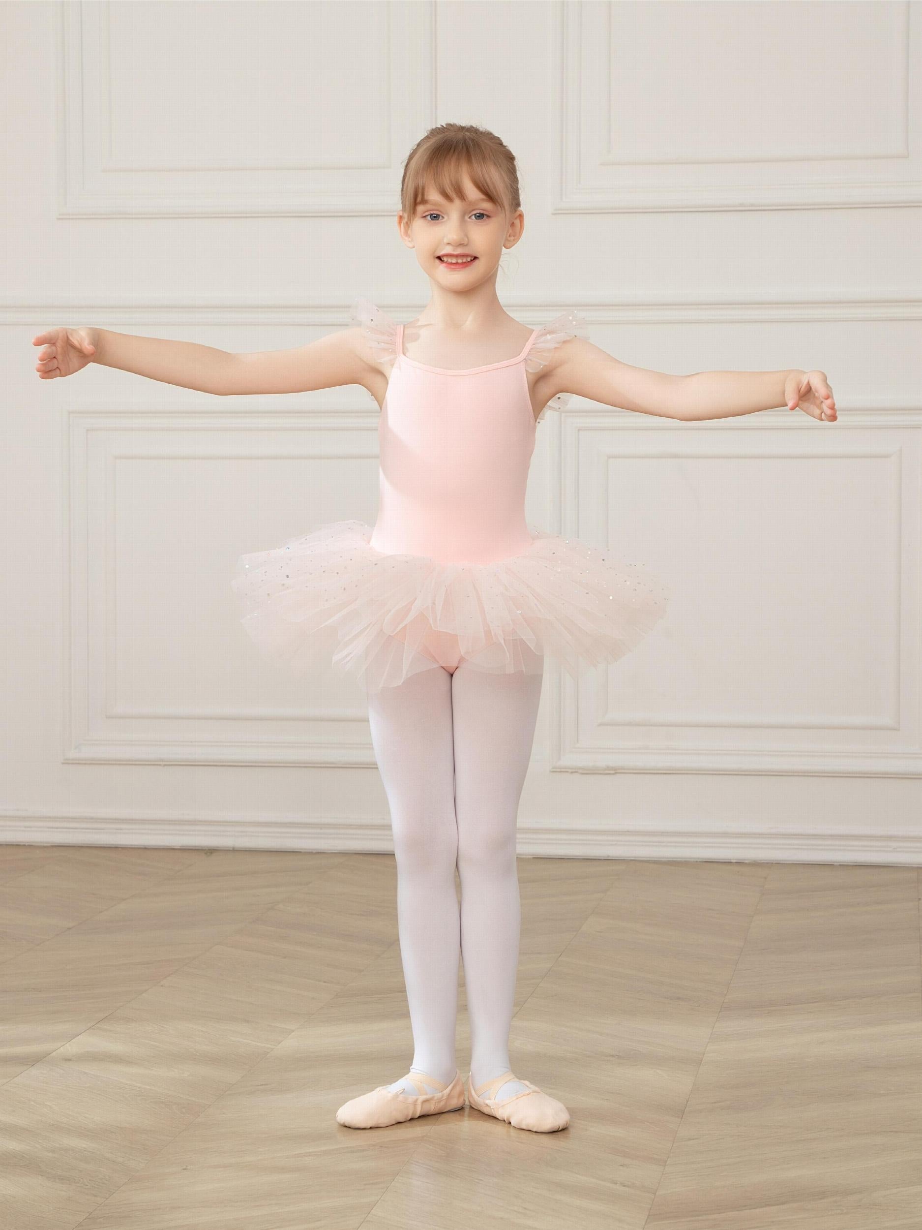 Girls Sequin Tutu Ballet Leotard Gymnastics Dance Yoga