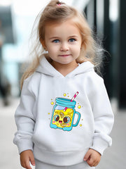 Kid's Lemonade Print Long Sleeve Hoodie & Pants Set