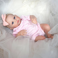 Realistic 3D Skin Reborn Baby Doll with Visible Veins, Lifelike Newborn Toy