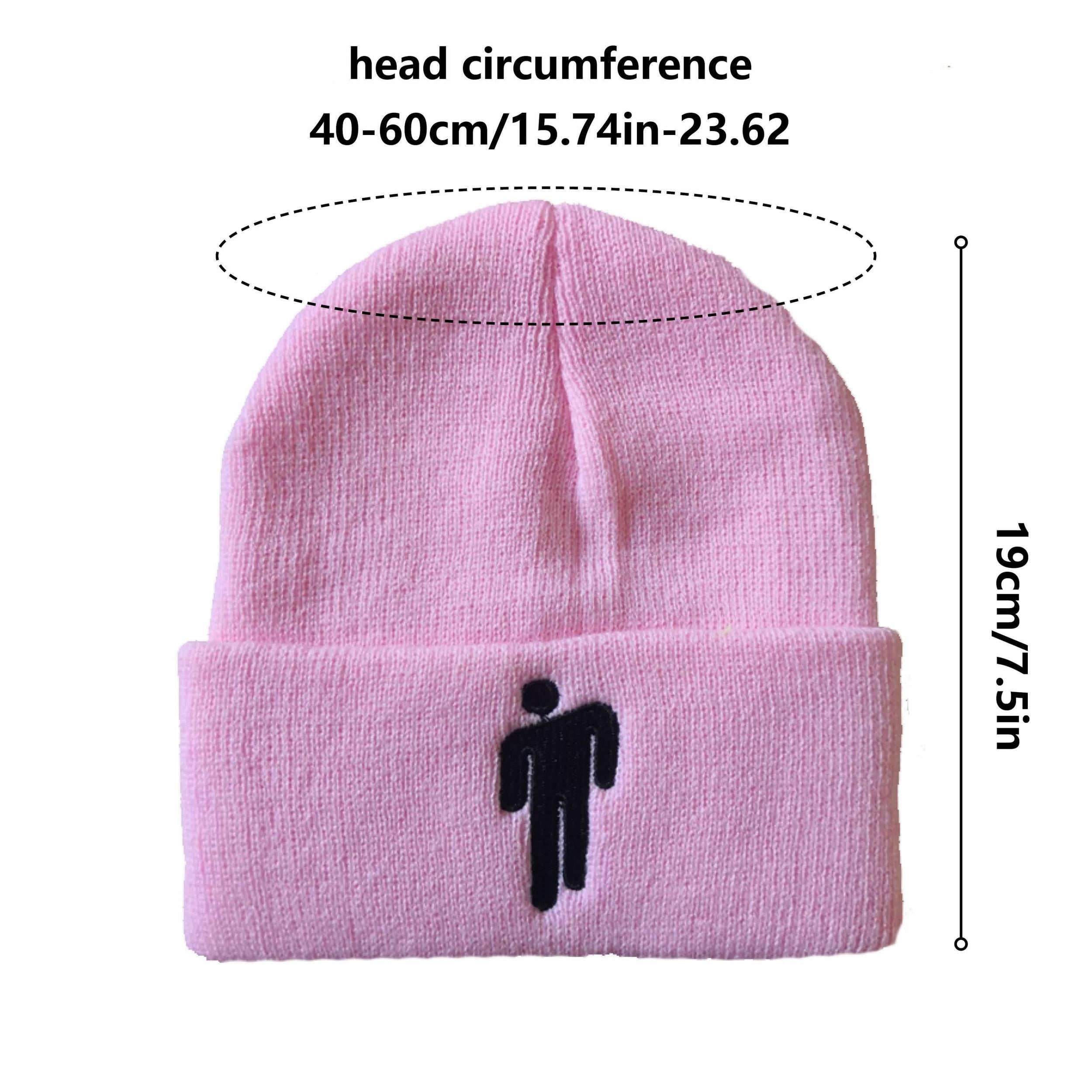 Embroidery Beanie Solid Hip Hop Unisex Skull Knit Hat