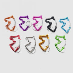 Outdoor Aluminum Carabiner Buckle Luggage Horse Head Key Chain