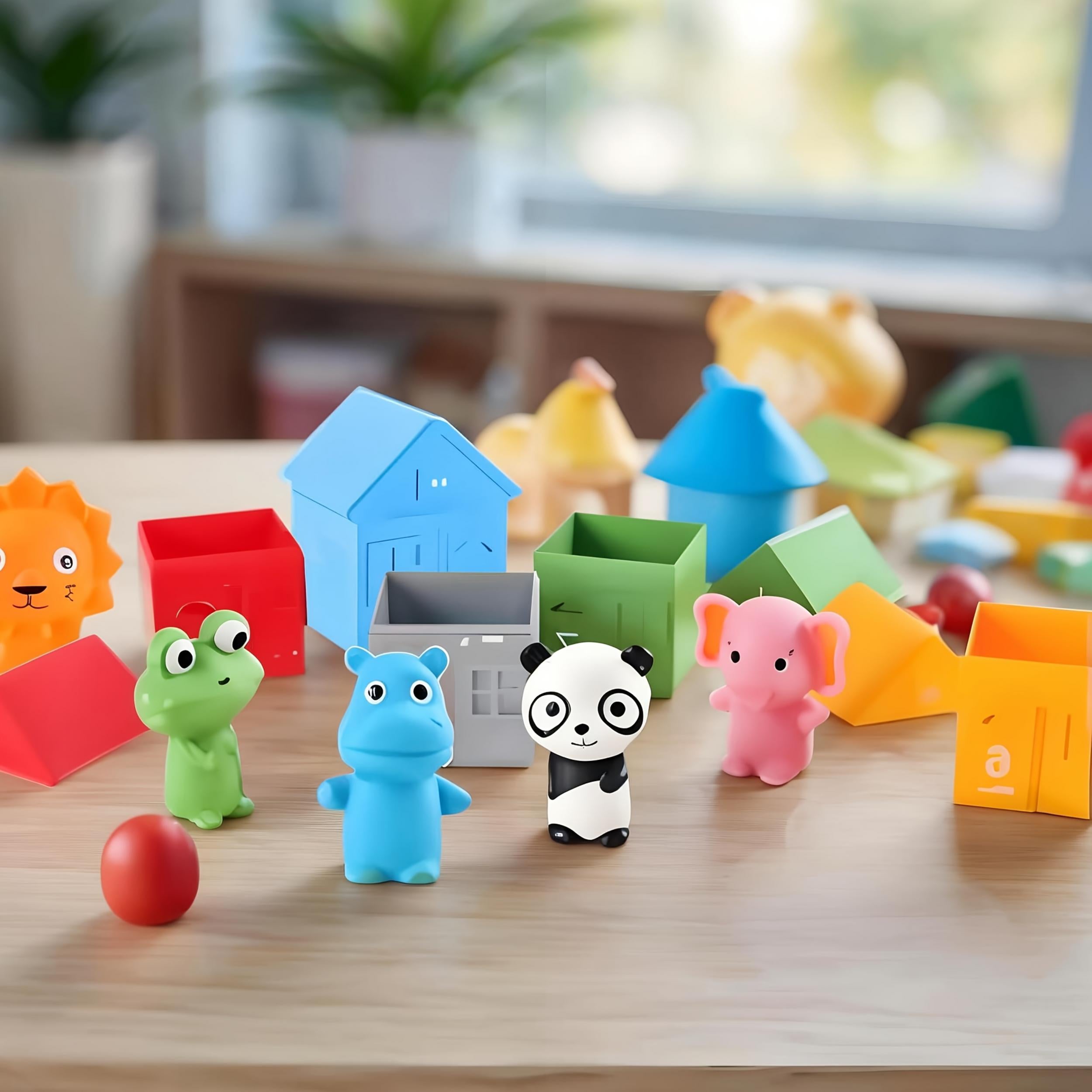 Educational Toy 10 Animal Number Matching Handheld Doll Set