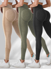 Solid Yoga Trousers Sports Fitness Yoga Running Pants Women's Clothing