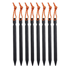8pcs Outdoor Canopy Tent Pegs 7075 Aluminum Alloy High strength Stake