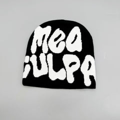 Letter Jacquard Knitted Hat Beanie For Men Women