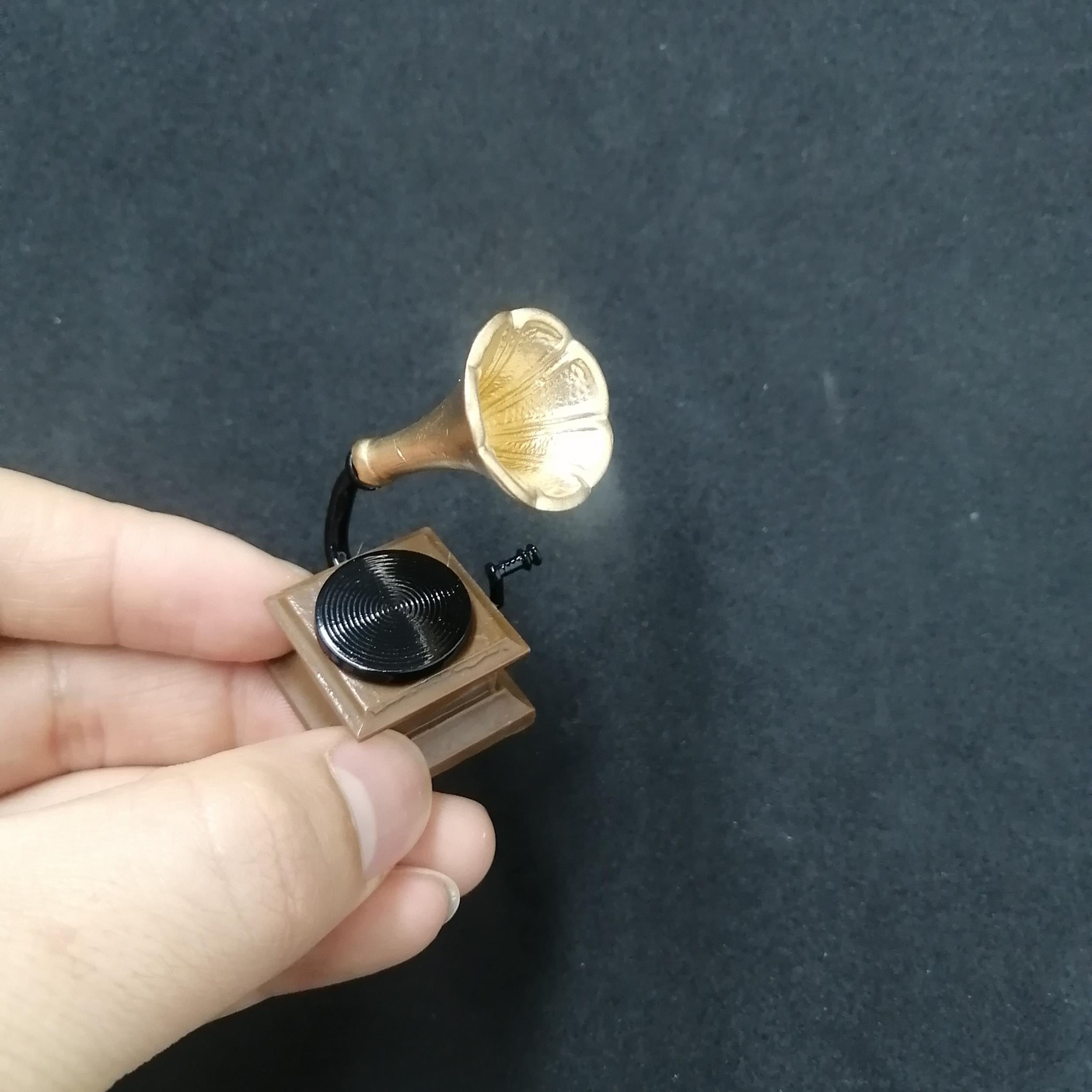 Mini Phonograph Dollhouse Accessory