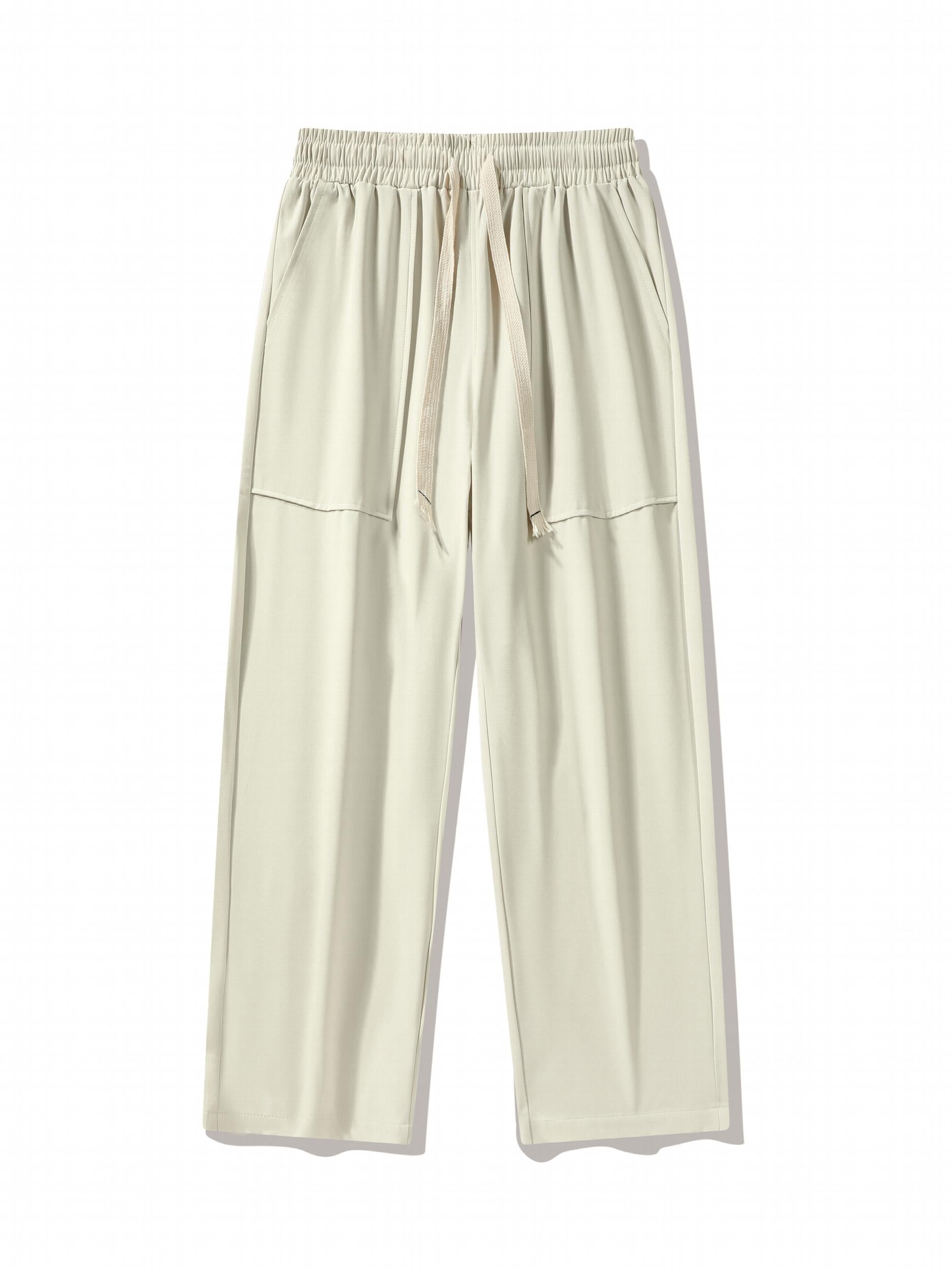 Men's Drawstring Loose Long Pants Casual Trousers
