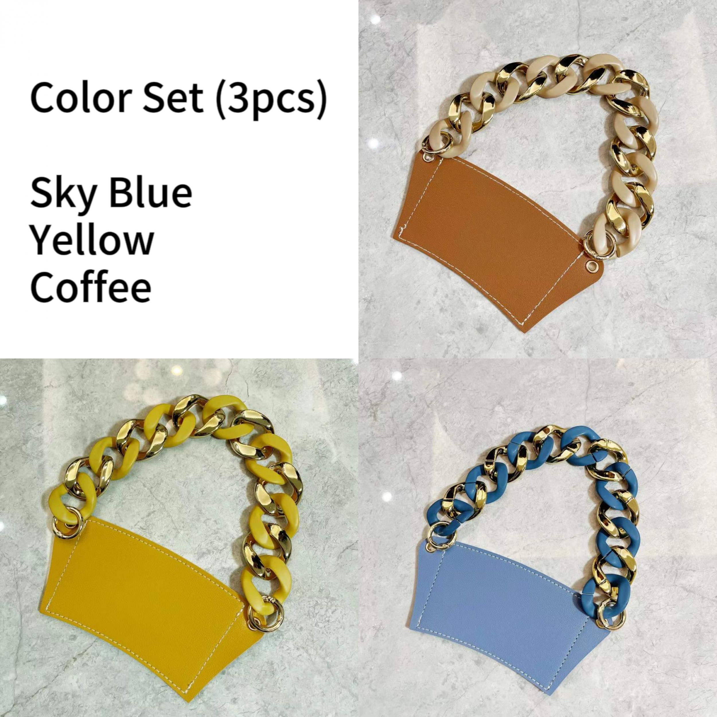 3pcs Leather Coffee Cup Holder Protective Sleeve