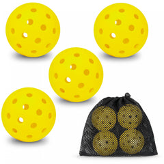 12pcs Pickleballs 40 Holes PP Pickleball Set for Outdoor Play