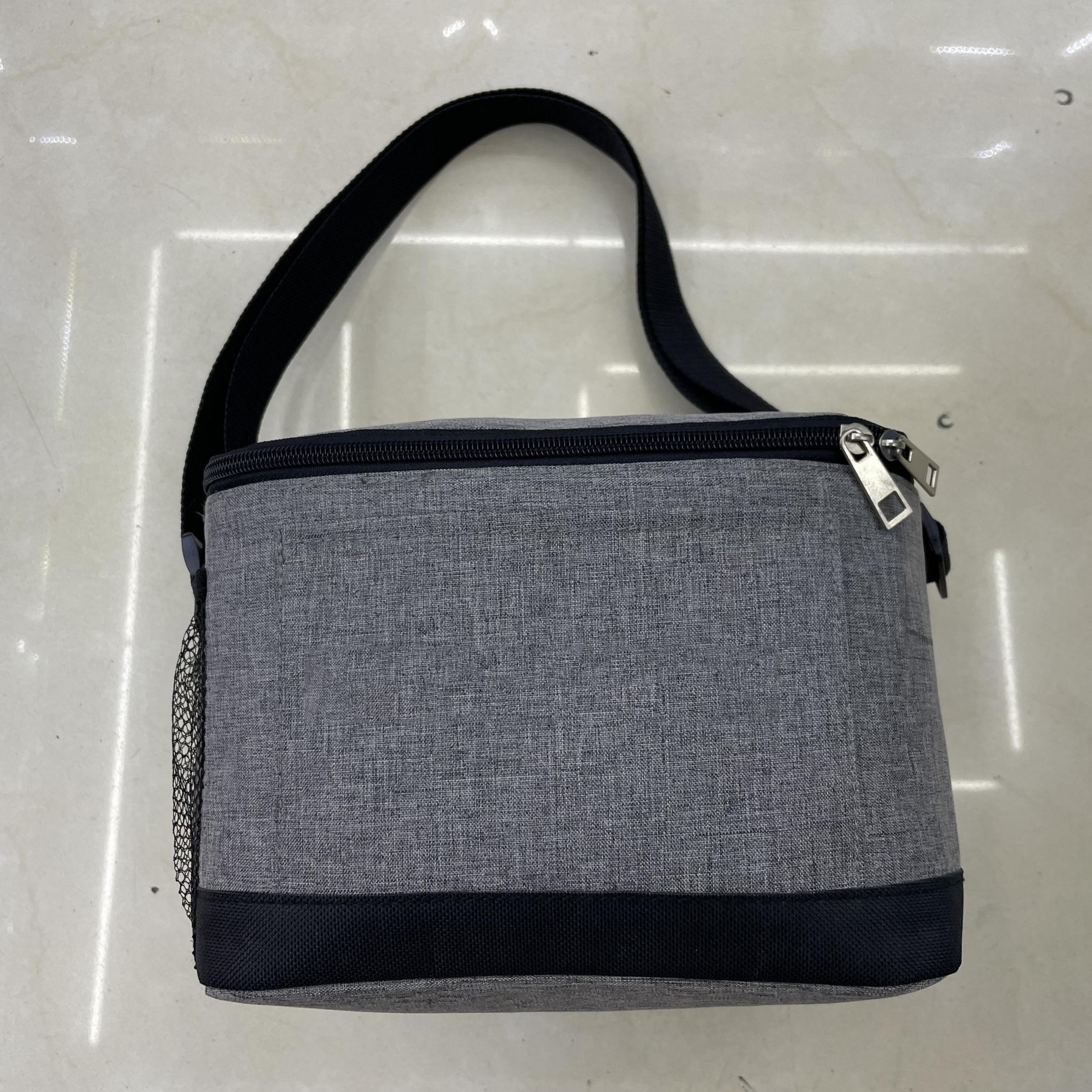 Classic Grey Insulation Lunch Bag for Office School