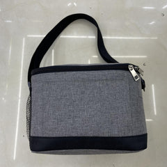 Classic Grey Insulation Lunch Bag for Office School