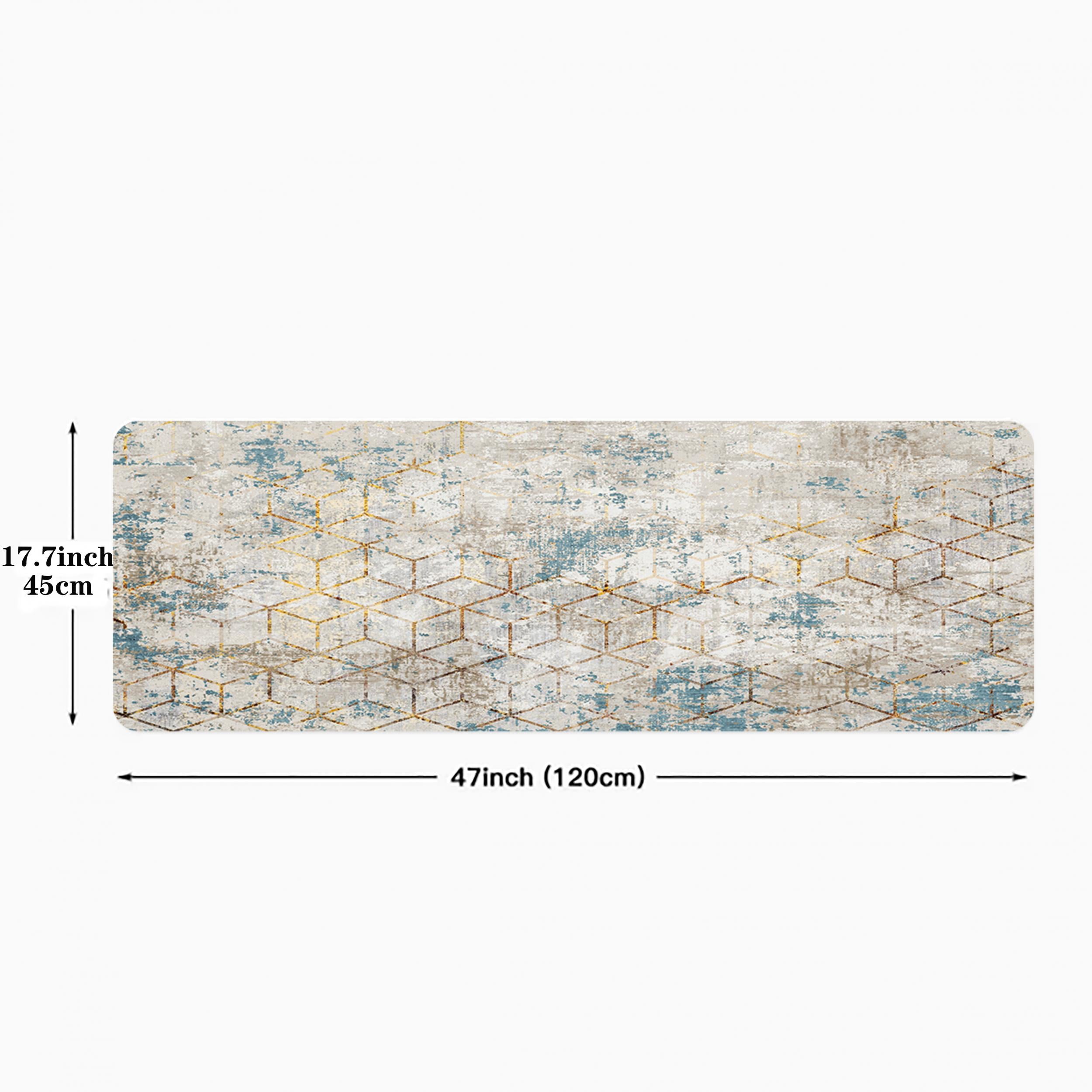 Absorbent Anti Slip Kitchen and Bath Mat Modern Abstract