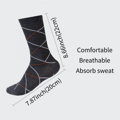 Antibacterial Crew Socks Men's Business Socks All Seasons