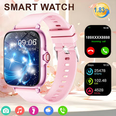 83 inch Touch Screen Sports Smart Watch Wireless Calls Messages Dial Wallpaper