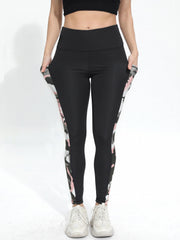 Camo High Stretch Yoga Pants Slim Fit With Pocket