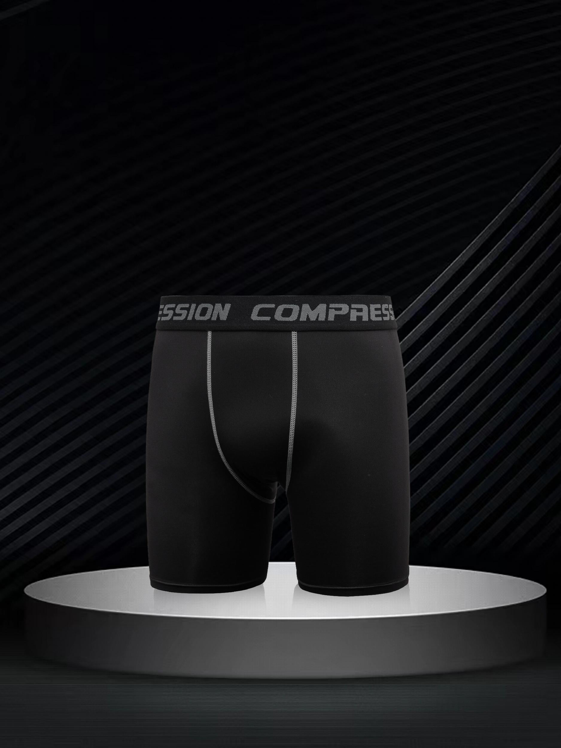 Men's Quick Drying Compression Boxer Shorts for Sports