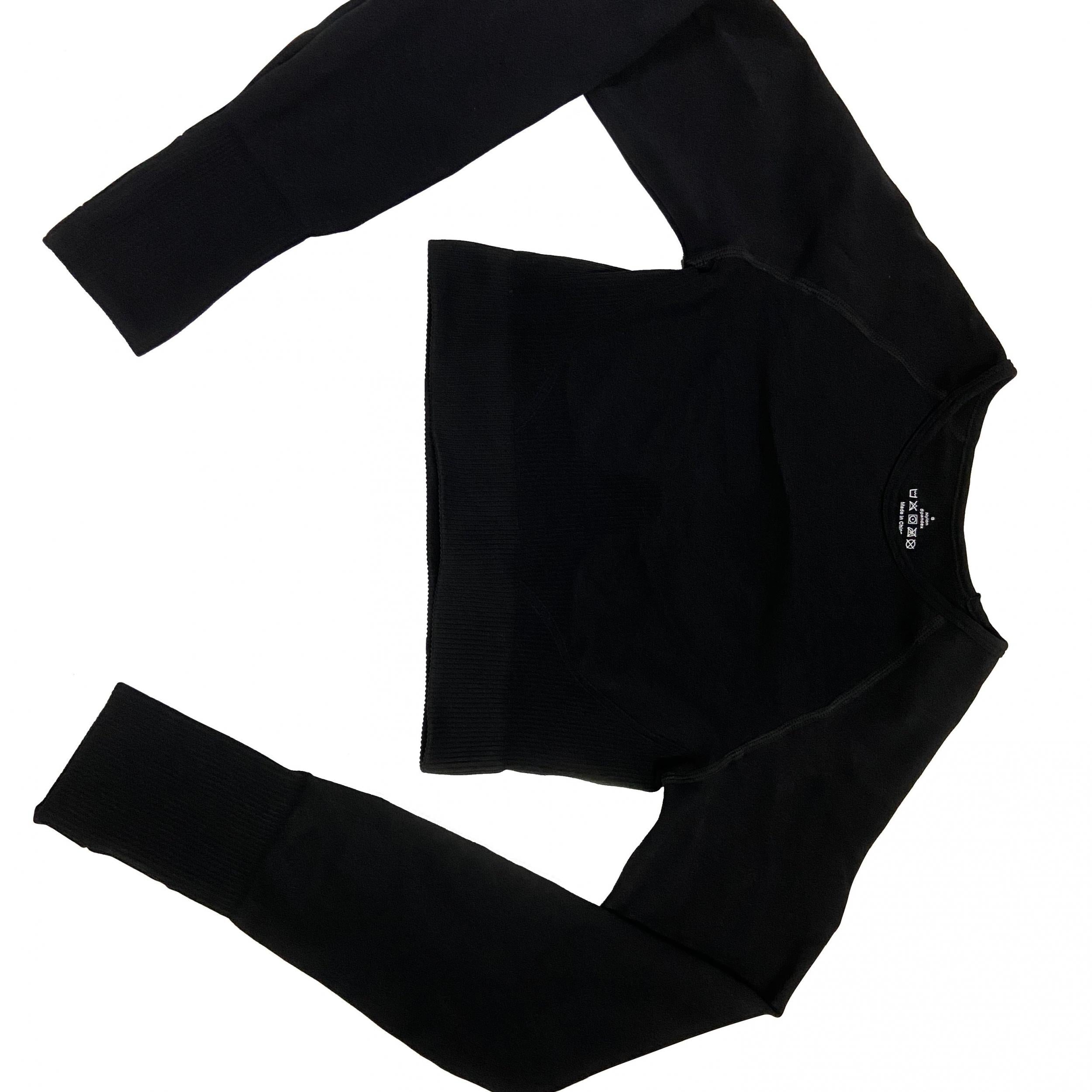 Seamless Long Sleeve Yoga Top Slim Fit T-shirt with Thumbhole