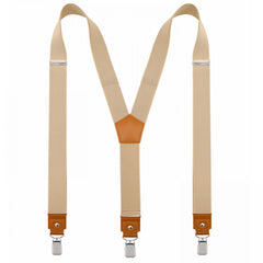 Men's Y Back Adjustable Suspenders with Strong Clips