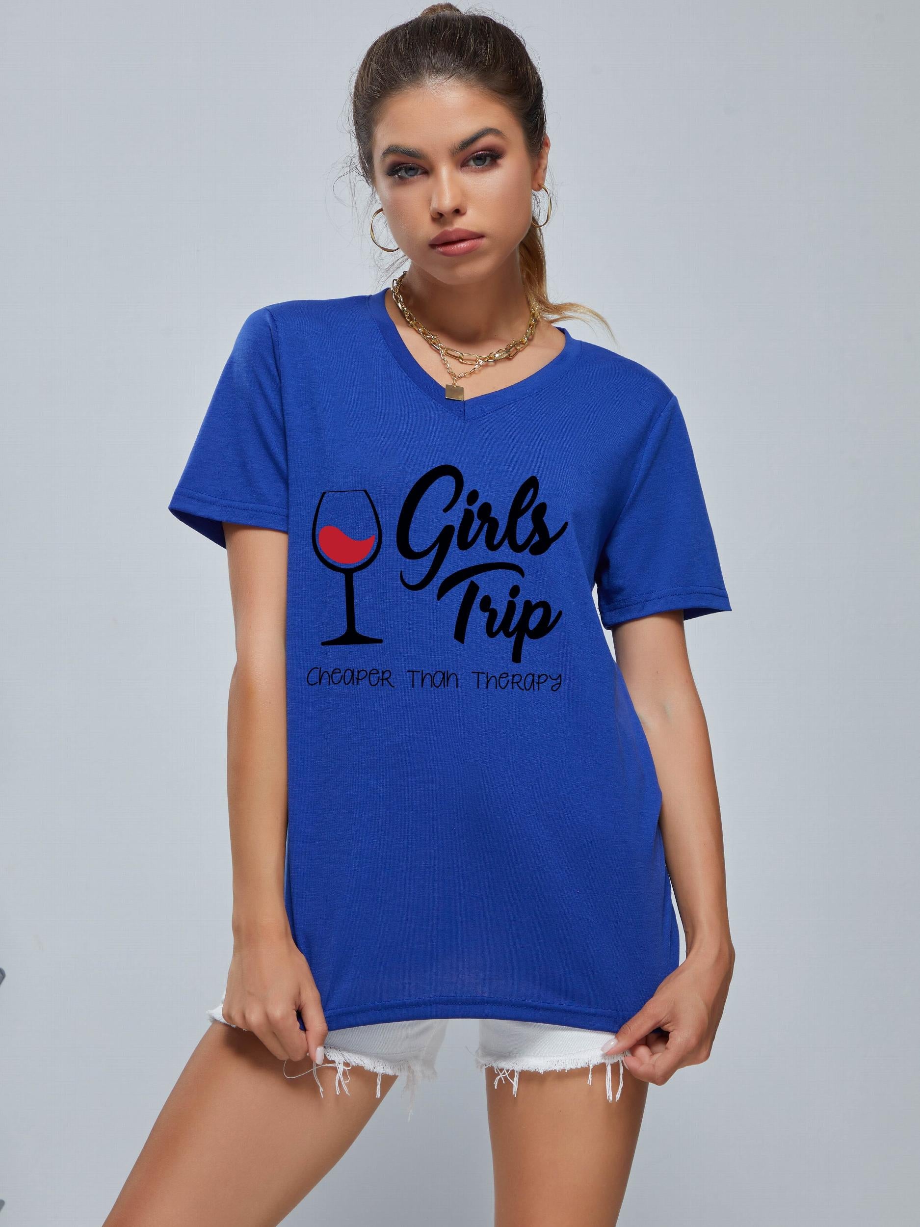 GIRLS TIME Loose Tank Top V Neck Sports Fitness Yoga Running Top