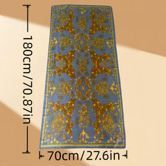 Silk Scarf: Elegant Phoenix Design 180x70cm