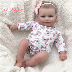 20inch Bathable Lifelike Reborn Doll Girl Full Body Vinyl Realistic Doll