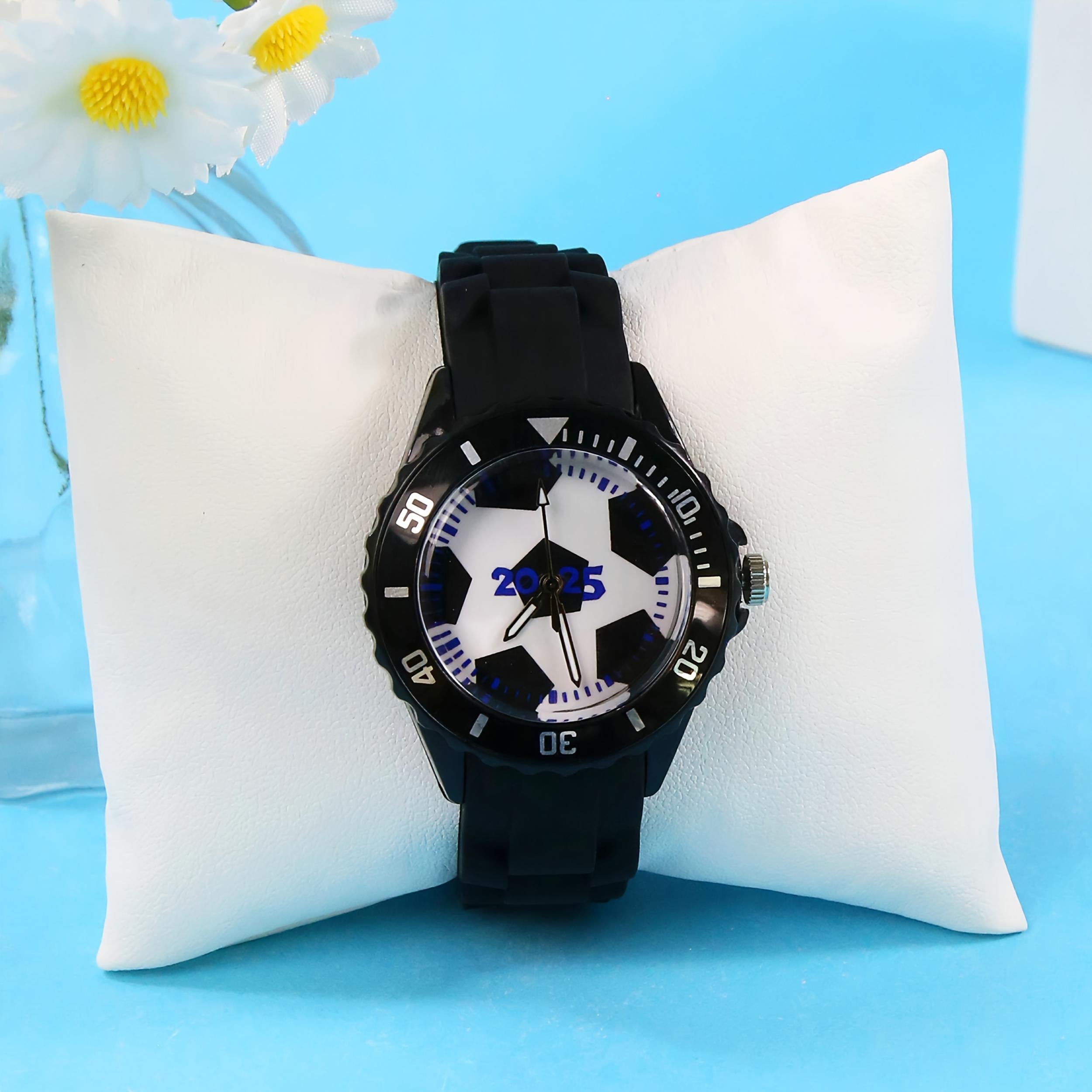 Sports Style Football Fan Quartz Watch for Boys, Birthday Gift