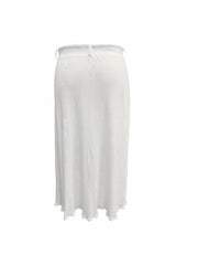 Women's Button Up Ruched Skirt