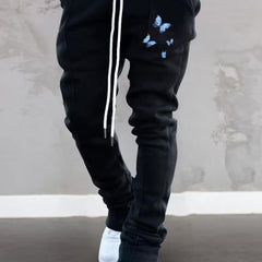 Men's Butterfly Graphic Flared Sweatpants