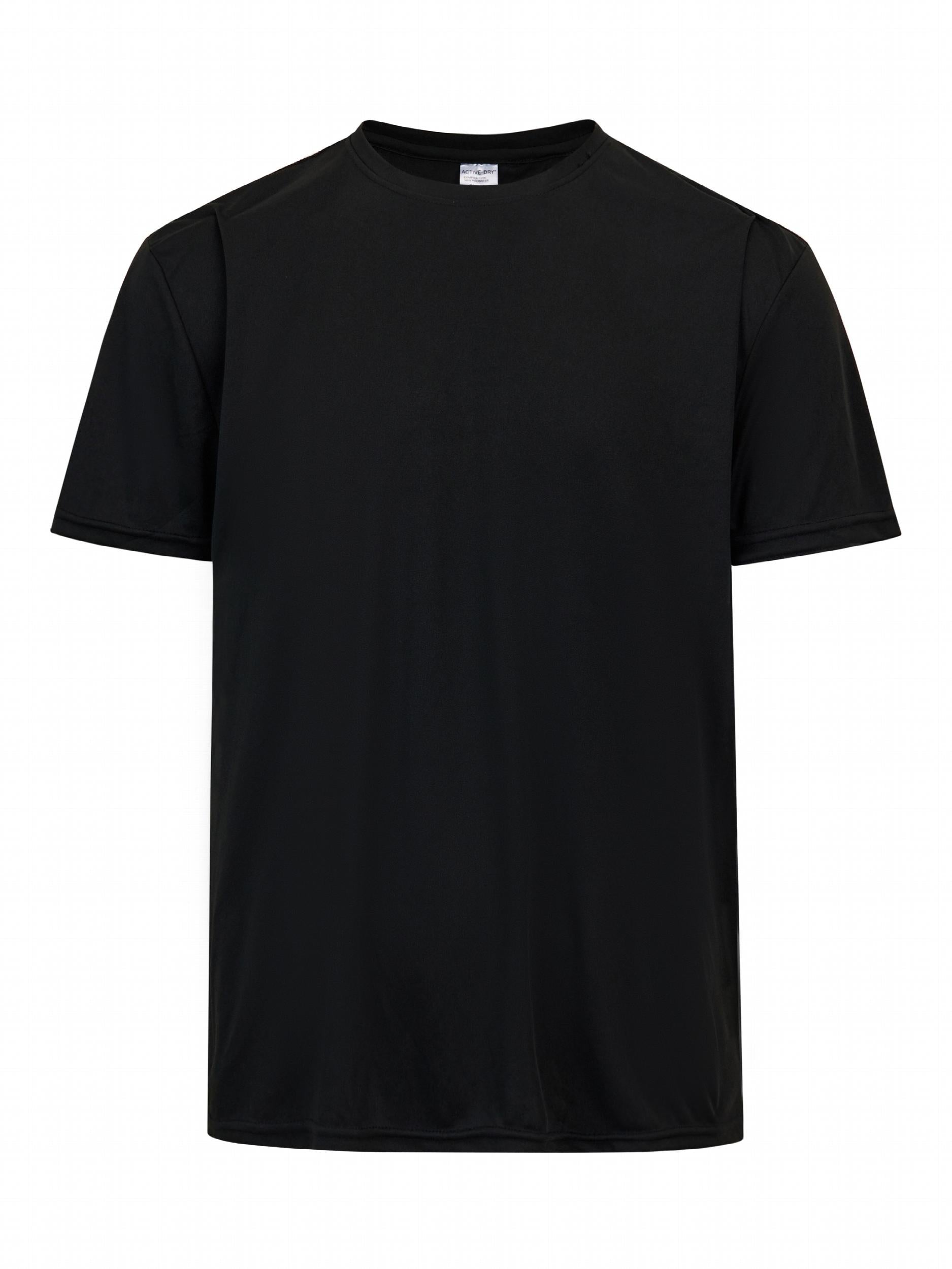 Men's Athletic Workout T-shirt Quick Dry Crew Neck Tee